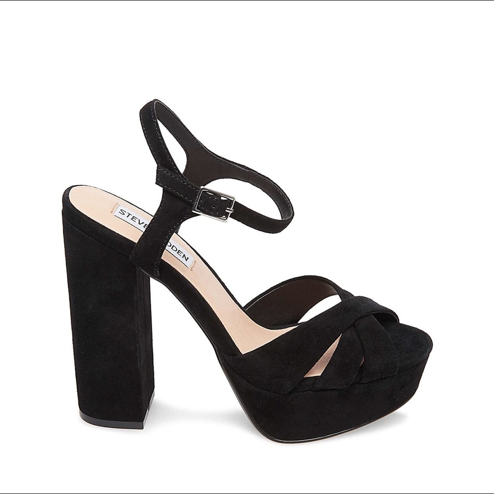 Steve Madden GRETA platform black heel